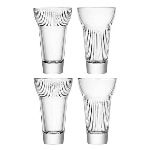 Skleničky v sadě 4 ks na panáky 220 ml Mix – La Rochére
