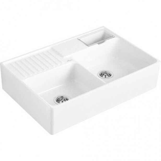 Villeroy & Boch Double-bowl dřez bílá alpská 632391R1