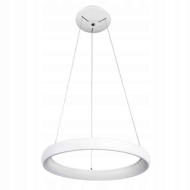 Závěsná Led lampa bílá kulatá 50 cm moderní do obývacího pokoje 3000K Italux
