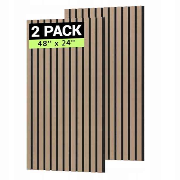 Akustické stěnové panely z dřevěných lišt, dekor Tonor 120x60x2,1 cm