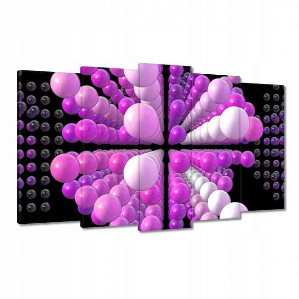 Obrazy 100x60 Fialový Matrix