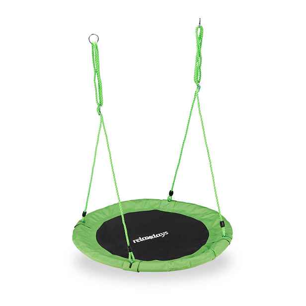 Relaxdays HOUPAČKA hnízdová Zelená nastavitelná výška 110 cm
