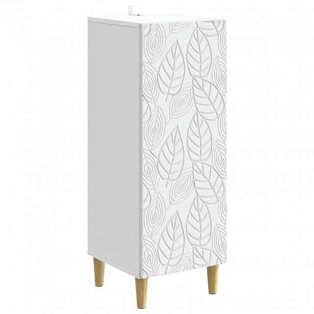 vidaXL Servírovací skříň Bílá 33 x 34,5 x 90 cm Kompozitní dřevo
