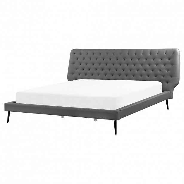 Beliani POSTEL 160/200 cm Šedá Essonne