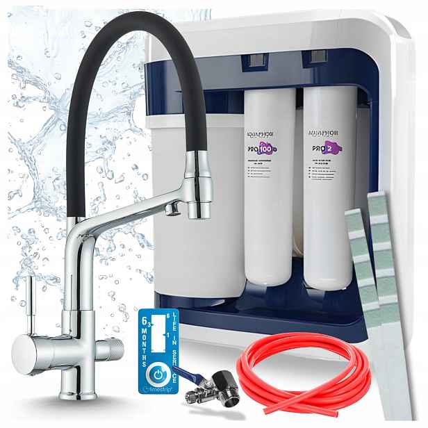Flexibilní Kuchyňská Baterie A Filtr Aquaphor Ro 202S Pro Reverzní Osmózu