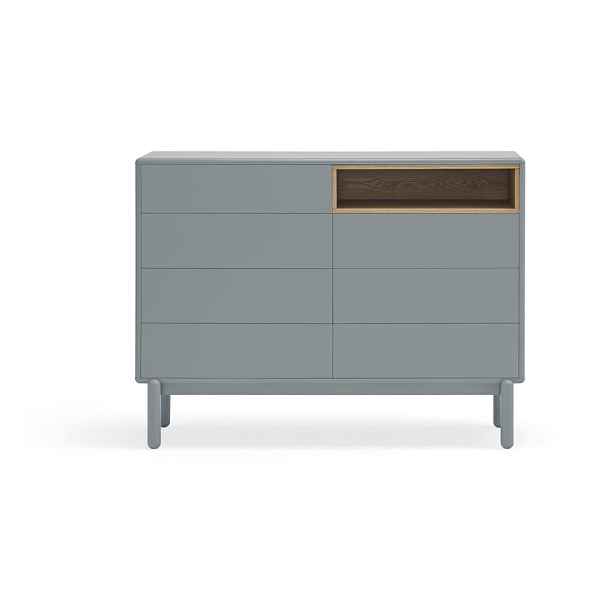 Modro-šedá nízká komoda 120x90 cm Corvo – Teulat