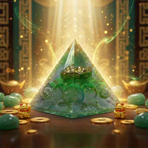 TEMU Sobka, 3D Ornament, Okamžitě přiláká bohatství! Lesklá korálková , ornament pro štěstí