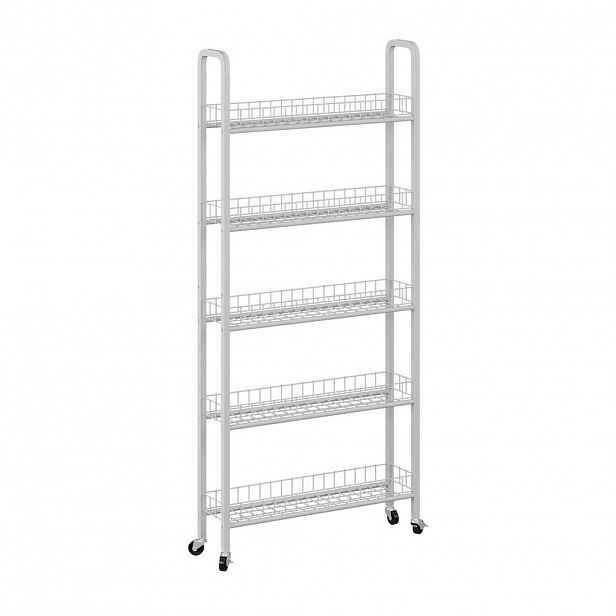 Vicco MOBILNÍ PODSTAVEC Rolivo Bílá 58 x 15 cm s 5 přihrádkami