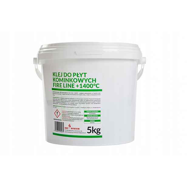 Vysokoteplotní lepidlo 1400 °C pro krbové cihly 5 kg Fire Line
