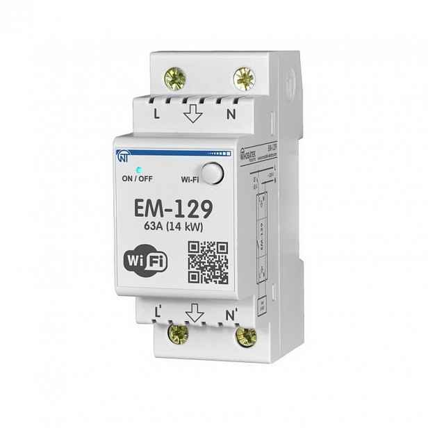 Wi-Fi relé 63A na Din lištu EM-129 Novatek Elektro