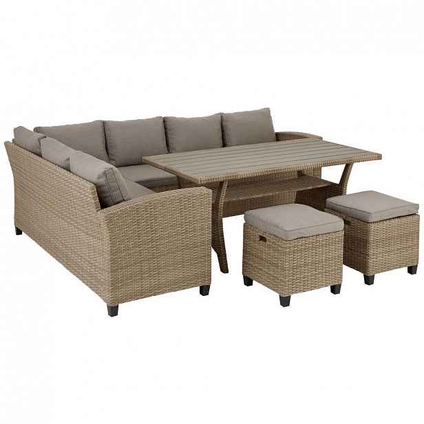 RELAXAČNÍ SESTAVA NA TERASU, umělá hmota, textil Ambia Garden