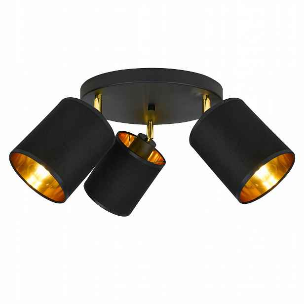Závěsná Stropní Lampa Lustr Stropní Svítidlo Černá Zlatá