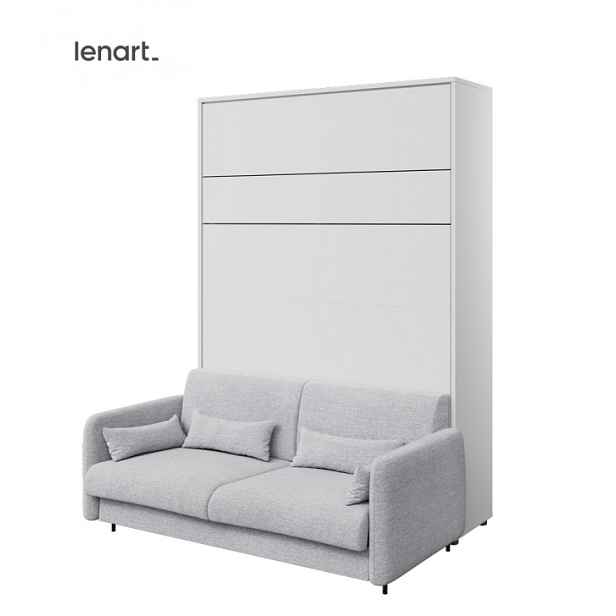 Dig-net nábytek Postel Lenart BED CONCEPT s pohovkou | bílá 140 x 200 cm