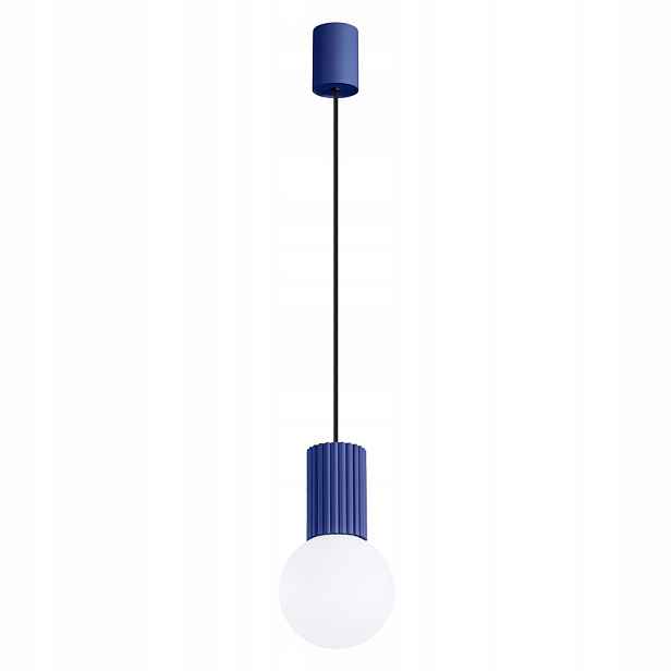 Sollux Lighting Závěsná lampa Halo Ultramarínová 1xG9 8W Skleněná koule