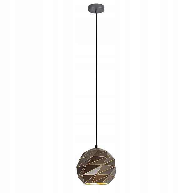 Italux Palermo závěsná lampa antracit E27 1x40W, kov