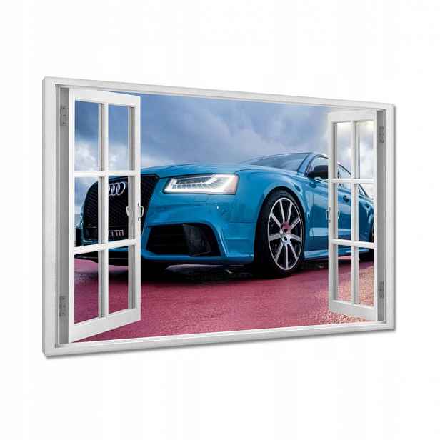 Obrazy 120x80 Modré Audi