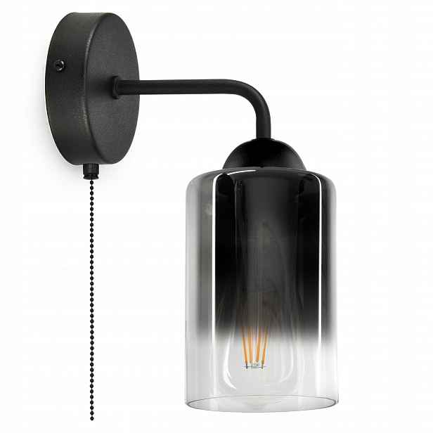 Nástěnná lampa Tuba Grafit Transparentní Led