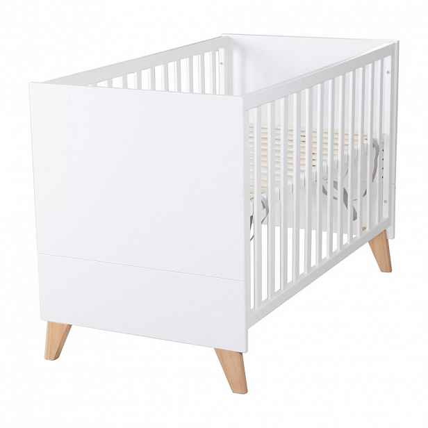 Roba 2-V-1 DĚTSKÁ POSTÝLKA A PŘISTAVNÁ POSTÝLKA Leon 60 x 120 cm