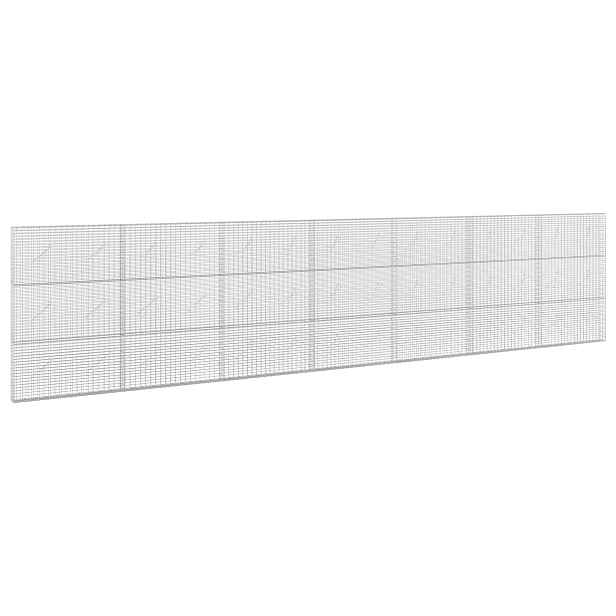 vidaXL Gabion s drátem 5 mm a síťkou 5x2,5 cm 700x10x150 cm