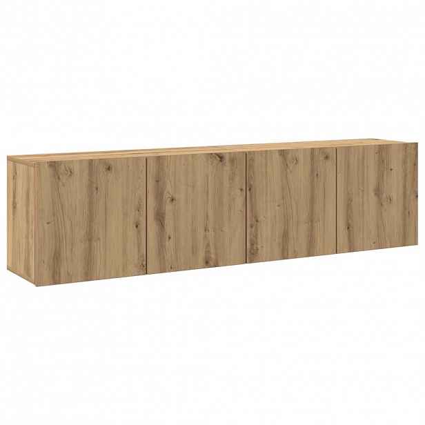 vidaXL TV skříňky nástěnné 2 ks dub artisan 80 x 30 x 41 cm