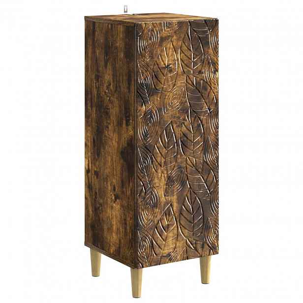 vidaXL Servírovací skříň Kouřový dub 33 x 34,5 x 90 cm