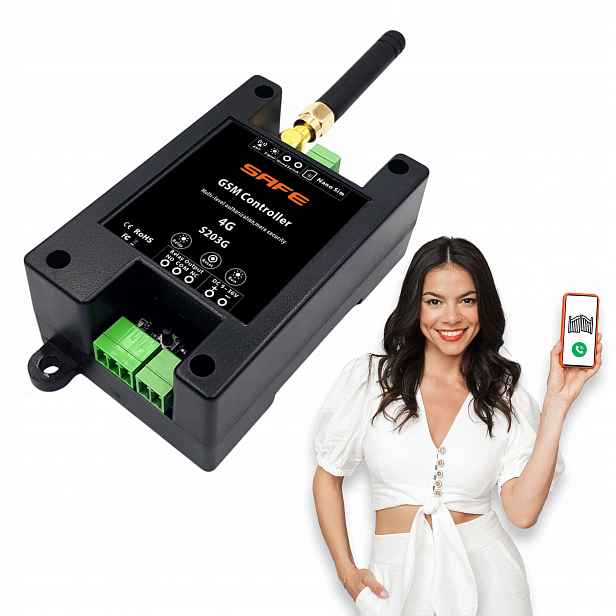 Gsm – Gsm ovladač pro otevírání brány závory telefonem – Sms – 3G – 4G