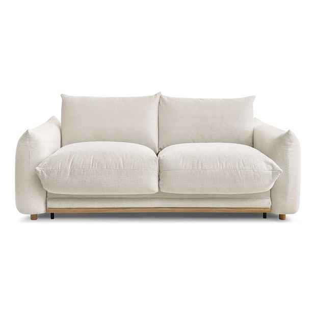 Krémová rozkládací pohovka 214 cm Ernest – Bobochic Paris