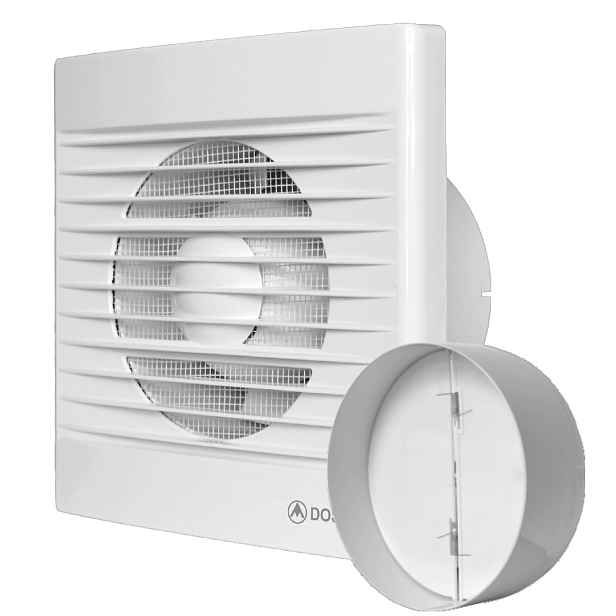 Nástěnný ventilátor Dospel 007-0009P Styl Ø100 Wch s průtokem IPX4 100 m3/h