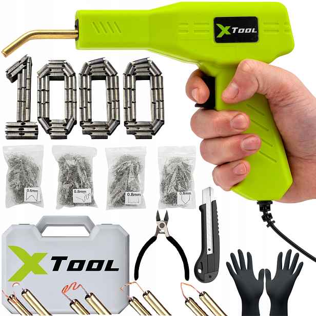 Svářečka Plastů Svářečka Sešívačka Páječka 50W Sponky 1000ks