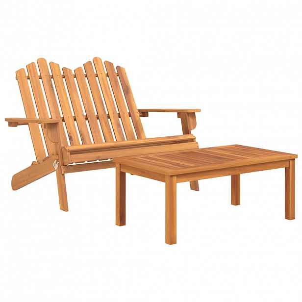 vidaXL 2dílná sada zahradního nábytku Adirondack masivní akácie