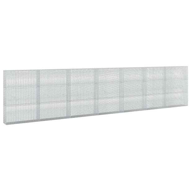 vidaXL Gabion s drátem 5 mm a síťkou 5x2,5 cm 700x30x150 cm