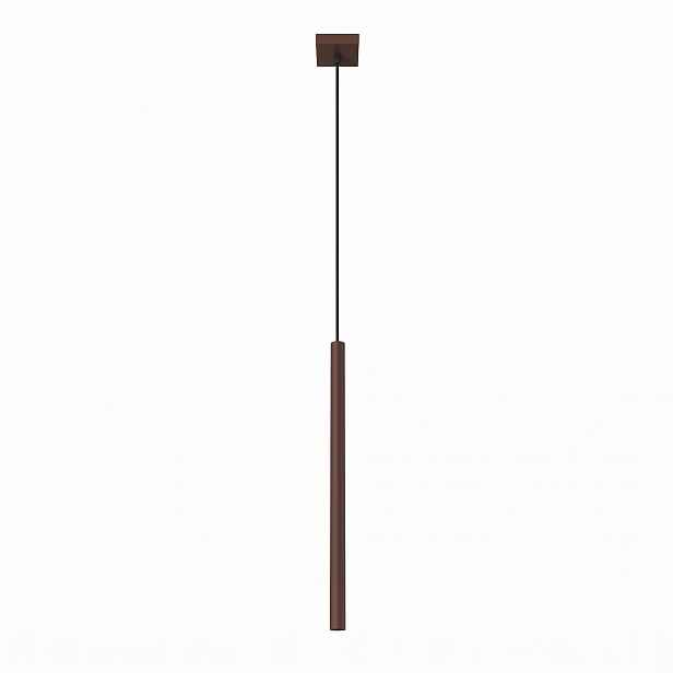 Závěsná lampa Zwis Tuba stropní dlouhá G9 Pastelo 1 hnědá Sollux