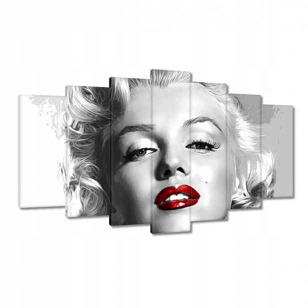 Obrazy 140x80 Monroe Červené rty