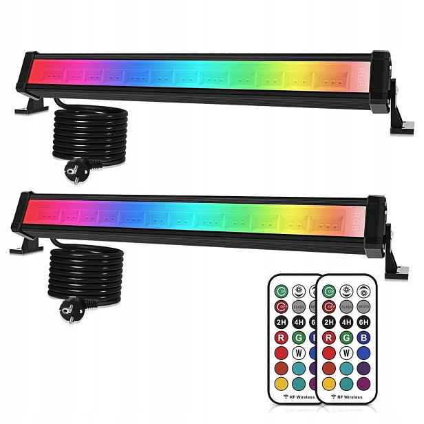 42W Rgb Led venkovní reflektor s dálkovým ovládáním – 10 barev a 30 režimů svícení