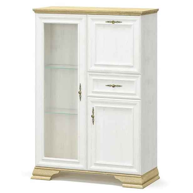 Casarredo Barová skříňka IRIS – borovice andersen/zlatý dub