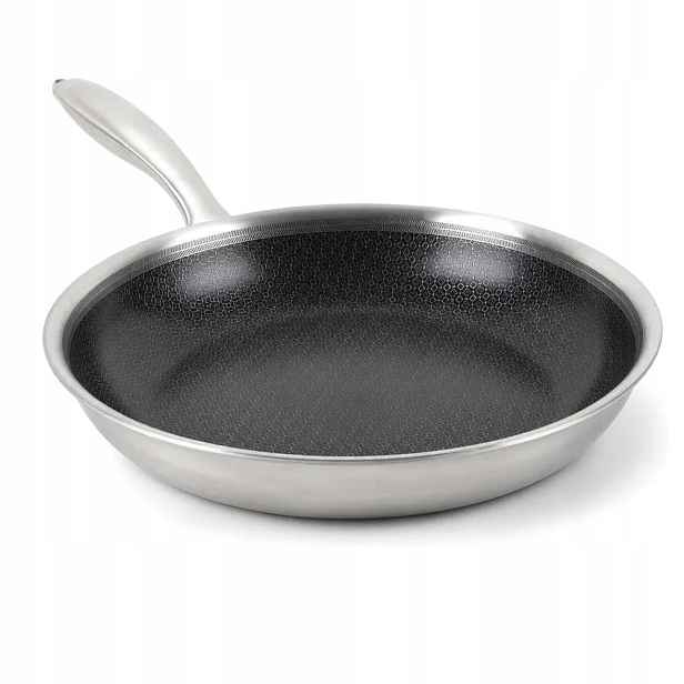 Nepřilnavá pánev 24 cm hliníková s kovanou indukcí Medová Plástev