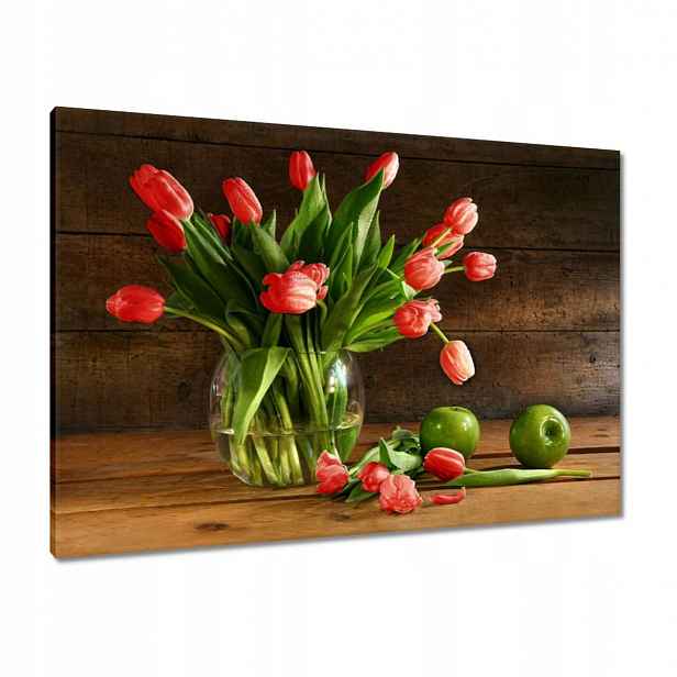 Obrazy 100x70 Červené tulipány