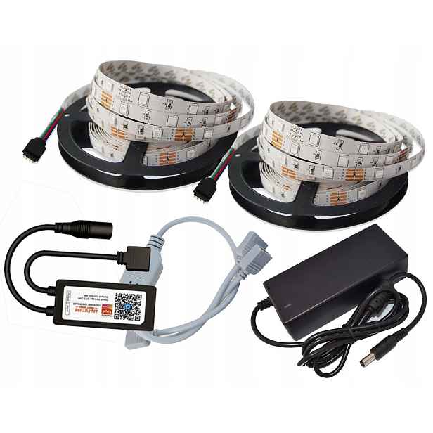 Set Led pásek Rgb 10 m WiFi Smart Tuya