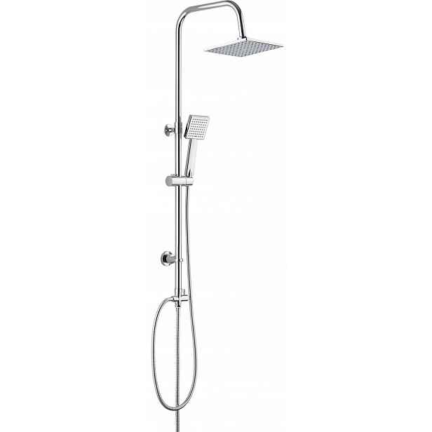 Sprchová hlavice s baterií Floks, výškově nastavitelná 80-125 cm, chromovaná