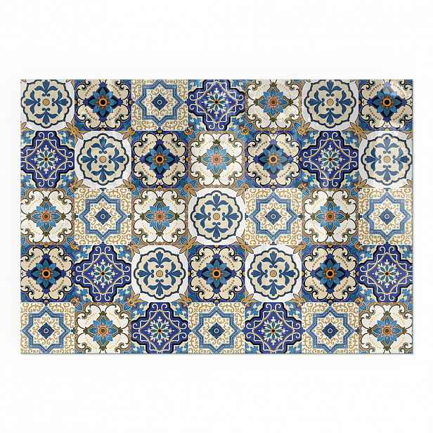 TULUP PODLOŽKA POD KRB 100x70 cm - Mozaikový vzor s květinami