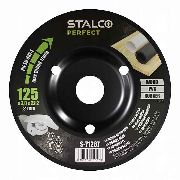 Šikmý Pilník Pro Úhlovou Brusku 125 MM Stalco