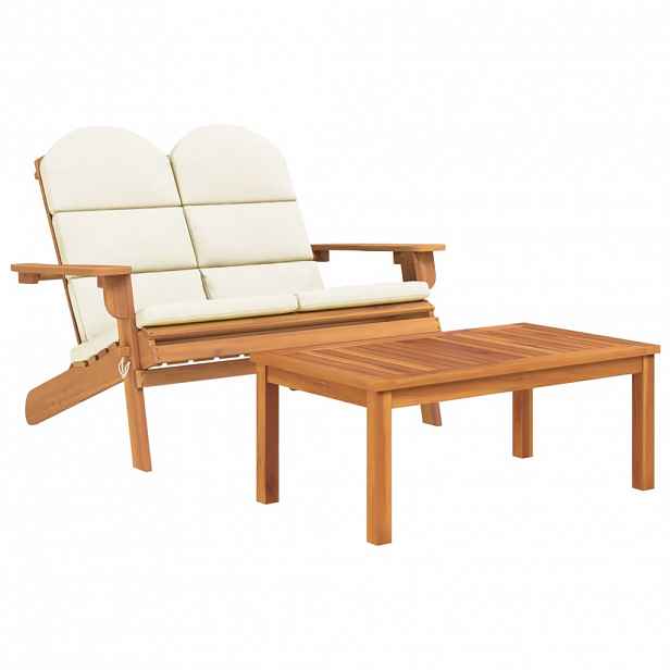 vidaXL 2dílná sada zahradního nábytku Adirondack masivní akácie