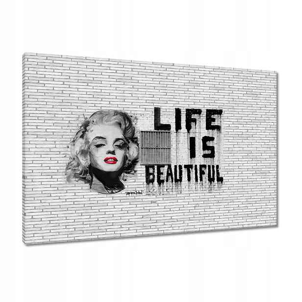 Obrazy 90x60 Banksy Life jsou krásné