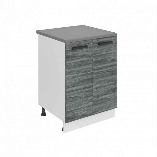 B BELINI GROUP KUCHYŇSKÁ SPODNÍ SKŘÍŇKA 60 cm SD2, s pracovní deskou, se 2 dveřmi, Glamour dřevo