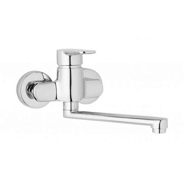 JB Sanitary MIRAM M103000 - Nástěnná dřezová a umyvadlová baterie MIRAM 100 mm; ramínko 200 mm, rozteč 100 mm