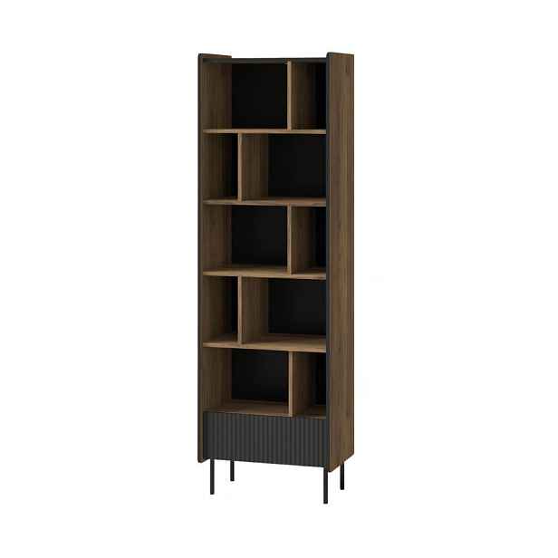 MASSENO KNIHOVNA KREON, 59/190,7/40 cm, hnědá