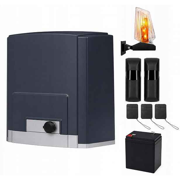 Pohon pro posuvnou bránu Hato DKC800 800 kg 3x dálkové ovládání, lampa