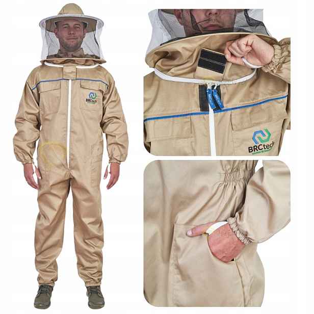 Včelařská kombinéza BRCtech Standard s kloboukem velikost XXXXL