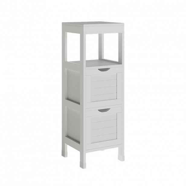Vicco STŘEDNÍ SKŘÍŇKA Vilda Bílá 30 x 89 cm se 2 zásuvkami