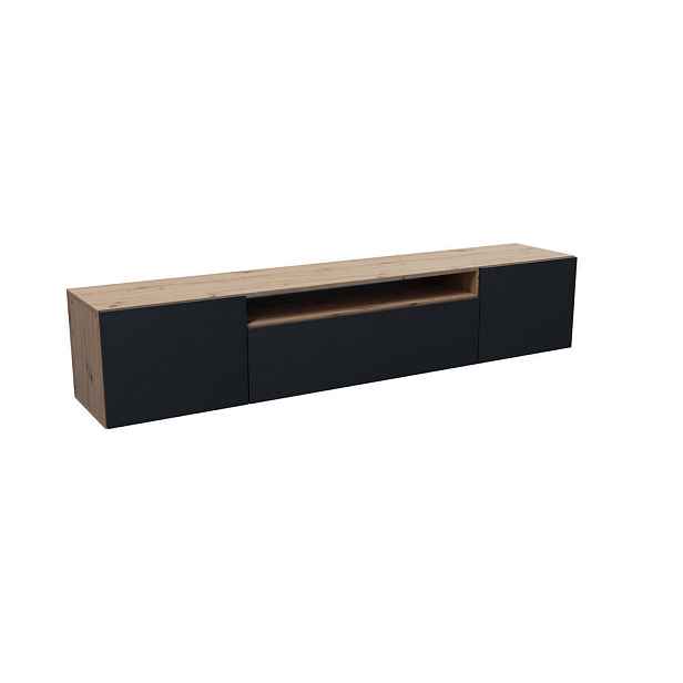 MASSENO ZÁVĚSNÝ TV STOLEK MIVO, 200/41/40 cm, dub Artisan